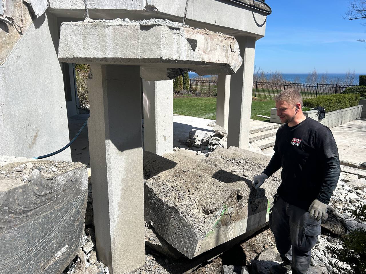 concrete stairs removal